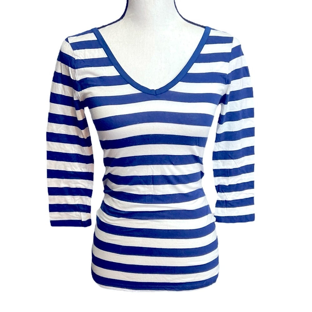 Banana Republic Woman’s Striped Shirt Top Tee Sz XS
